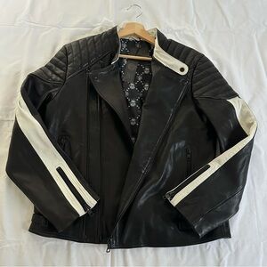 Genuine real leather bomber jacket Ed Hardy Size XL
